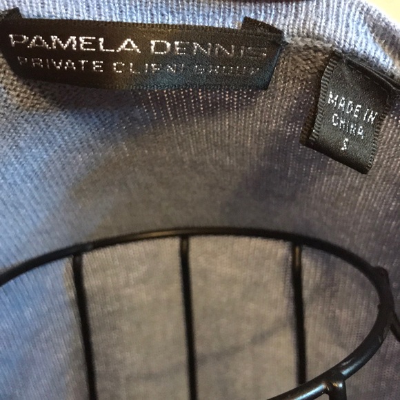 Pamela Dennis Silk Cashmere Women’s Top Small - Picture 4 of 6